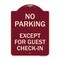Signmission Parking Reserved for Guests Only Heavy-Gauge Aluminum Architectural Sign, 24" x 18", BU-1824-23386 A-DES-BU-1824-23386 - alternate 1